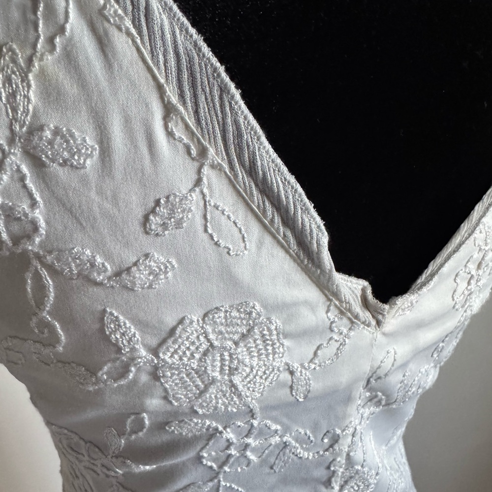 Piazza Sempione White Dress Size 40 - Picture 4 of 9
